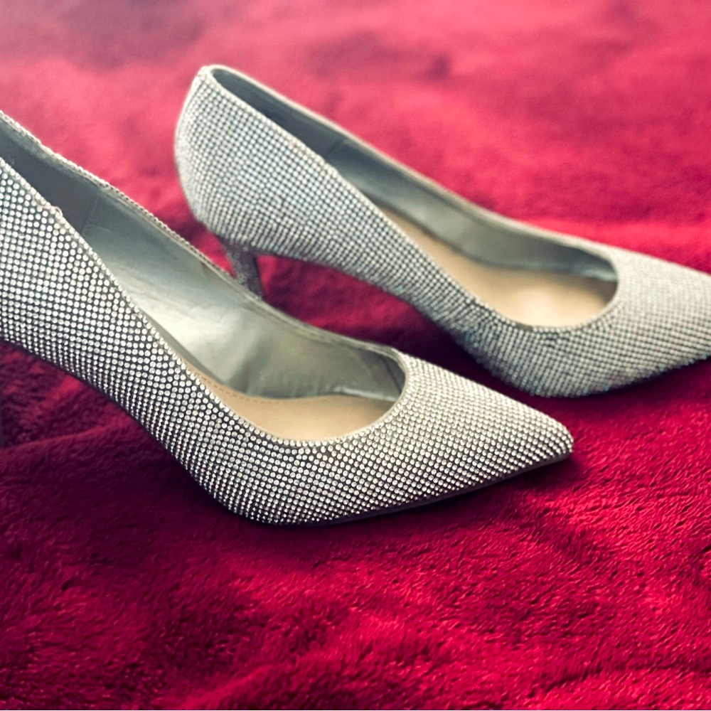 Silver Wedding Heels
